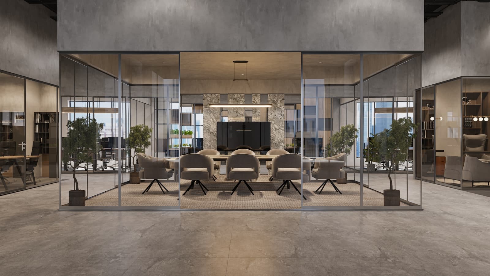 Elevated Integration collaborative space at Carbon Custom Builders, New Canaan