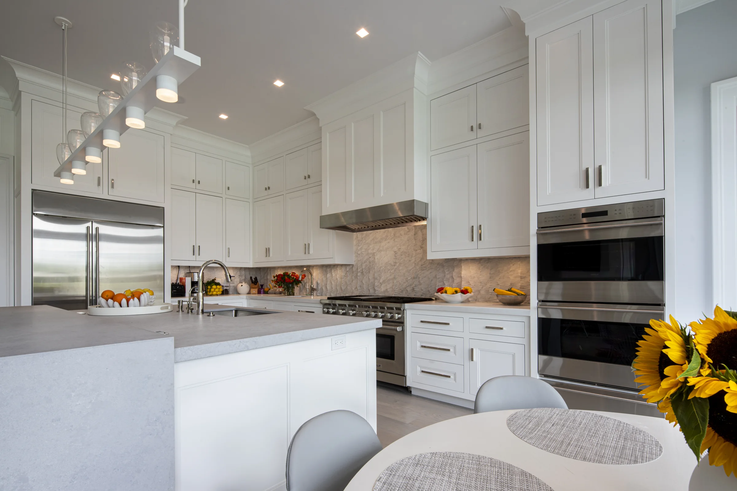 The kitchen in crisp daylight