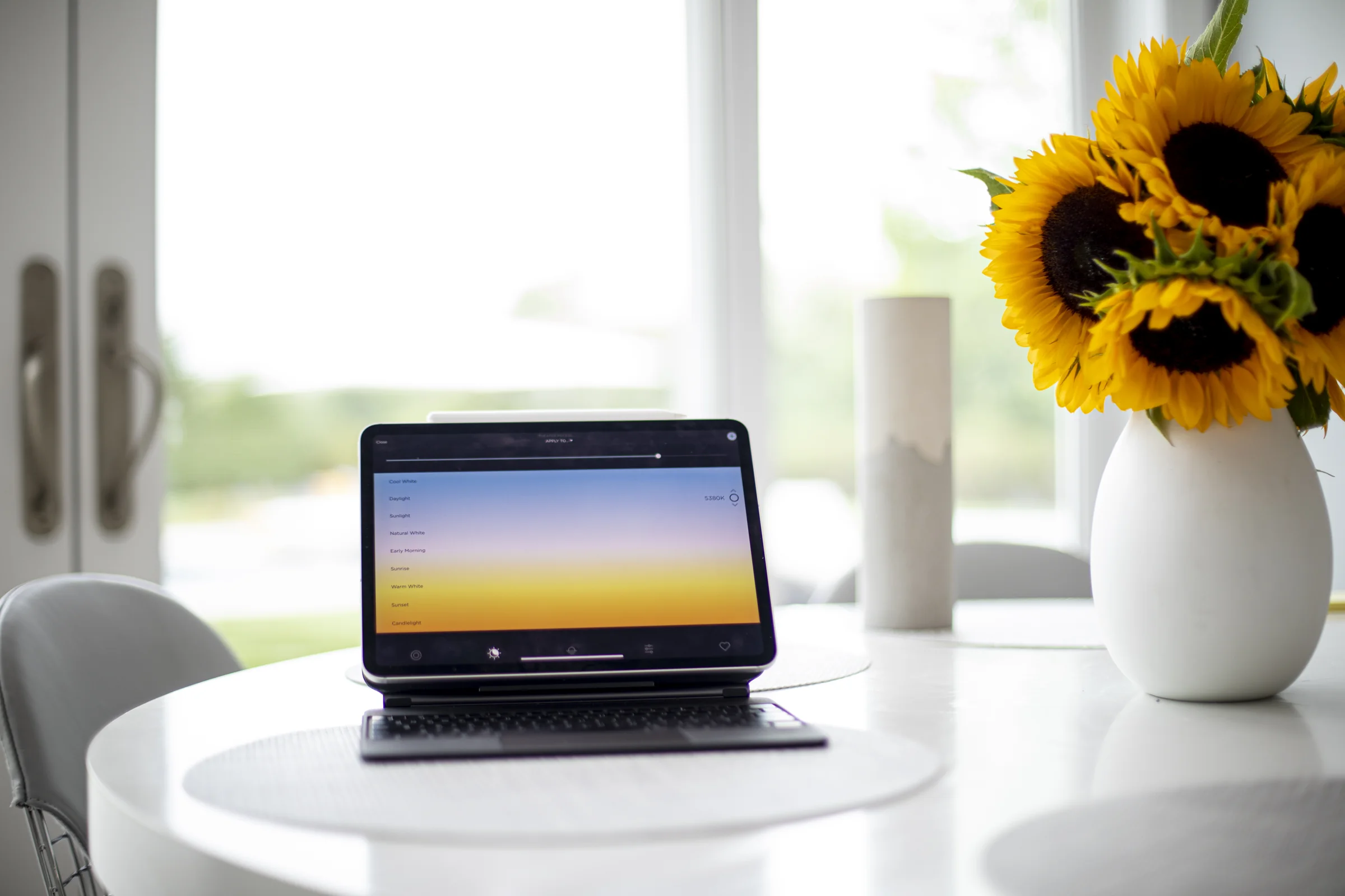 Savant Daylight Mode from sunrise to sunset, the whole house on one app