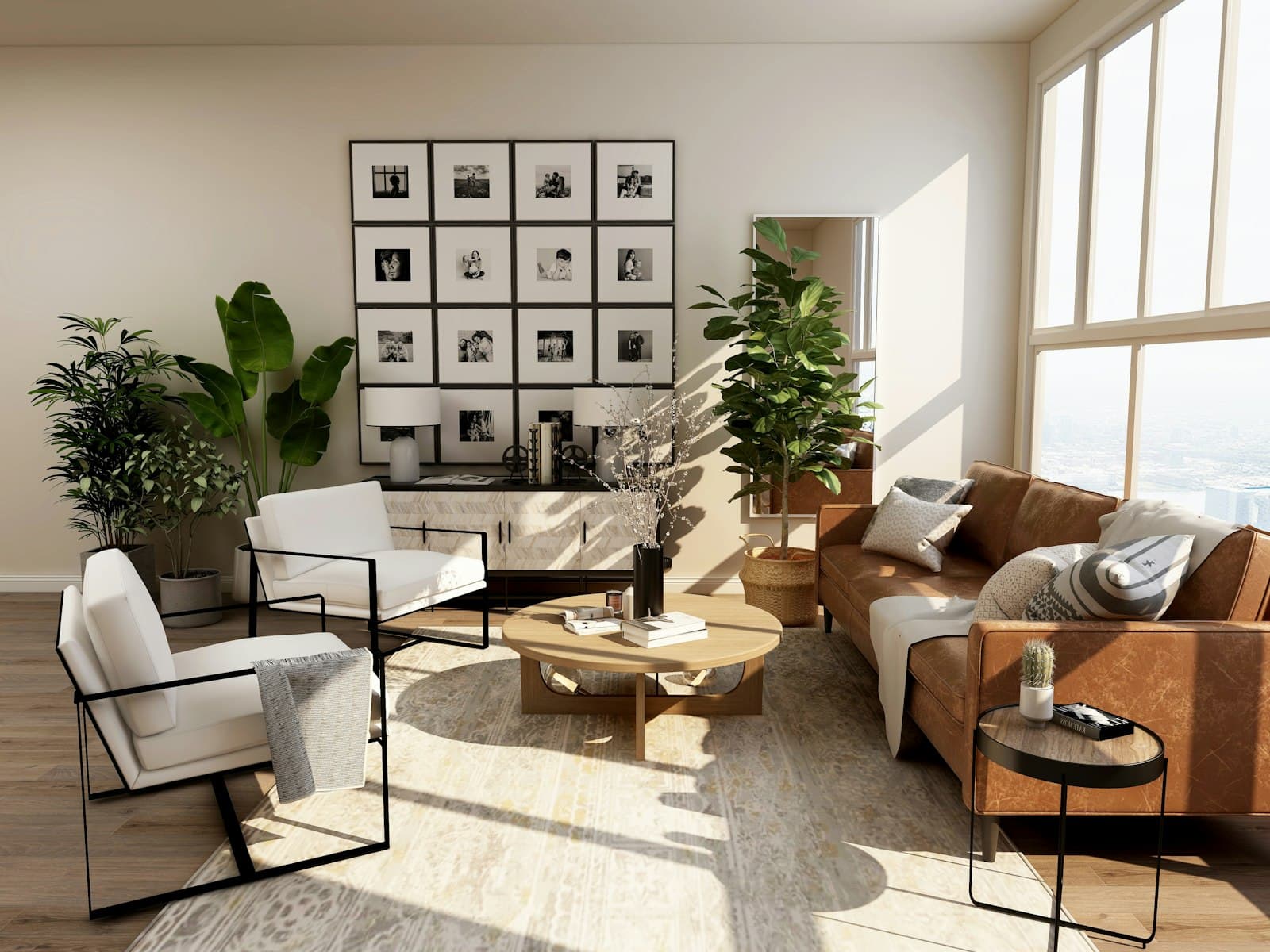 A dim, refined interior detail