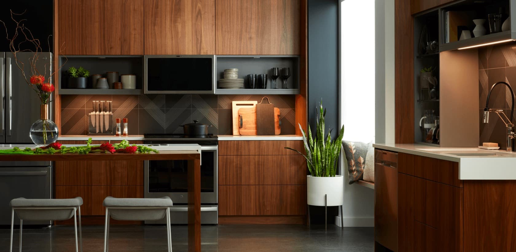 The Savant smart home app controlling a luxury living space